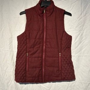 Burgundy gilet